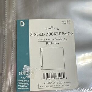 Hallmark single pocket instant scrapbook pages